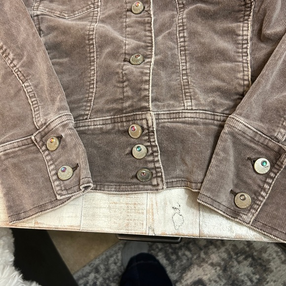BANDOLINDOBLU BROWN CORDUROY JACKET PL - Picture 3 of 13